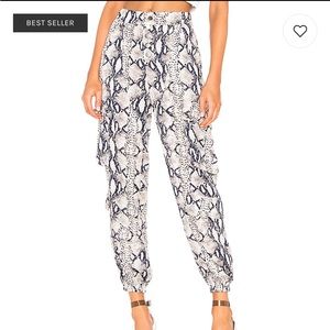Lioness Cypress pant in python print jogger